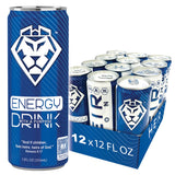 HEIR LION | The First Christian Energy Drink Natural Energy Drink - 12 Pack, 12oz Cans - Healthy, Low-Carb & Clean Energy - Natural Caffeine