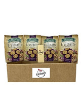 All Natural Bruschette Bruschetta Vegan Cracker Bruschettini Chips 4 PACK (5oz, Roasted Garlic)