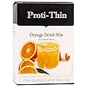 Proti-Thin Orange Fruit High Protein Drink Mix - Instant Refreshment with Natural Flavors | Low Calorie & Low Carb, Fat & Sugar-Free, Gluten-Free |