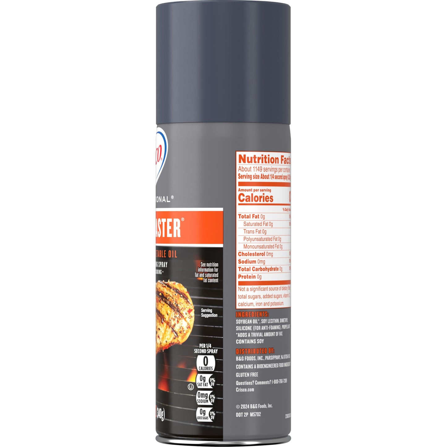 Crisco Professional No-Stick Cooking Spray, Grill Master, 12 Ounce