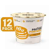 Beef Cakes Beef Collagen Protein Breakfast - 12 Pack Instant Protein Diner Pancakes with 16g Protein, Beef Collagen, Seed Oil Free, Dairy Free, Quick & Easy Breakfast in a Cup