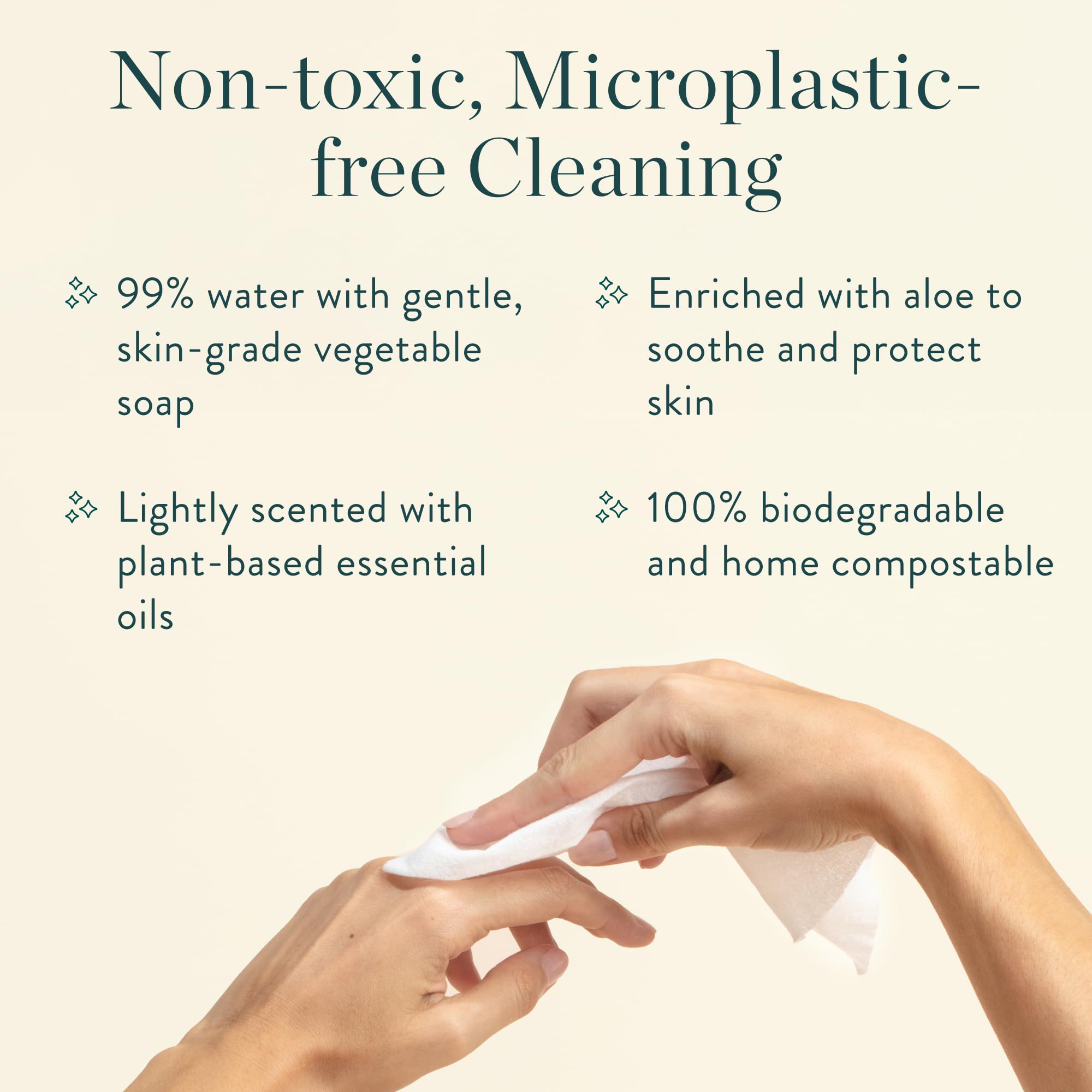 Biom All-Purpose Cleaning Wipes Refill (8pk x 60ct Each)- Fragrance Free - Biodegradable, All Natural, Plant-Based, Non-Toxic Wipes for Home & Travel