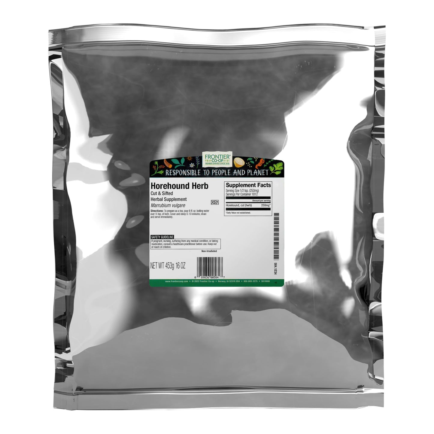 Frontier Co-op Cut and Sifted Horehound Herb 1lb