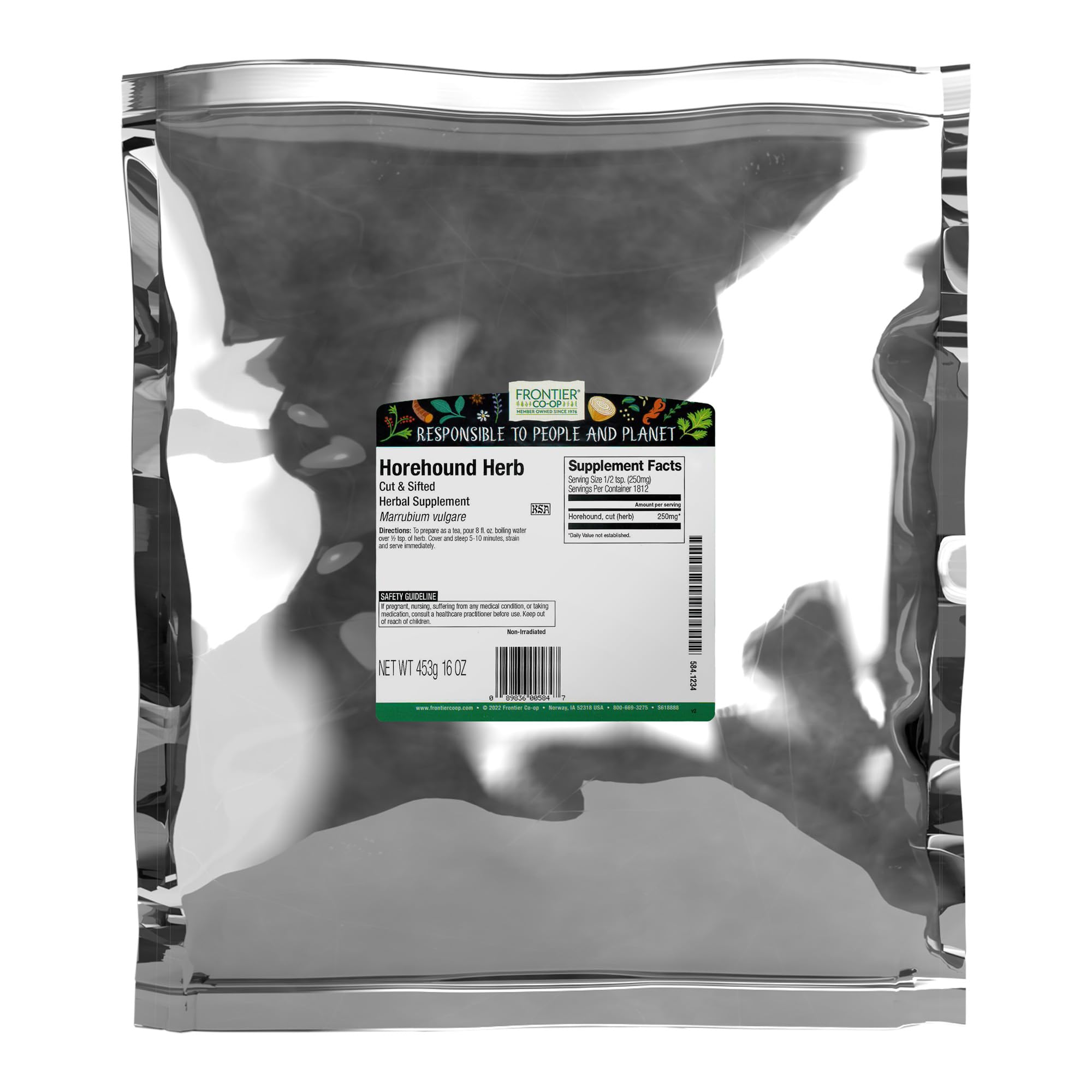 Frontier Co-op Cut and Sifted Horehound Herb 1lb