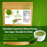 Green Tea Matcha Powder - 4 oz Resealable Bag - 100% Pure Japanese-Style Matcha - No Sugar, No Fillers - Natural Superfood Powder - Antioxidant-Rich