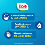 Dole Diced Peaches with No Sugar Added^^ - Dole Fruit Bowls Snacks - 4 oz Fruit Bowls - 4 Pack