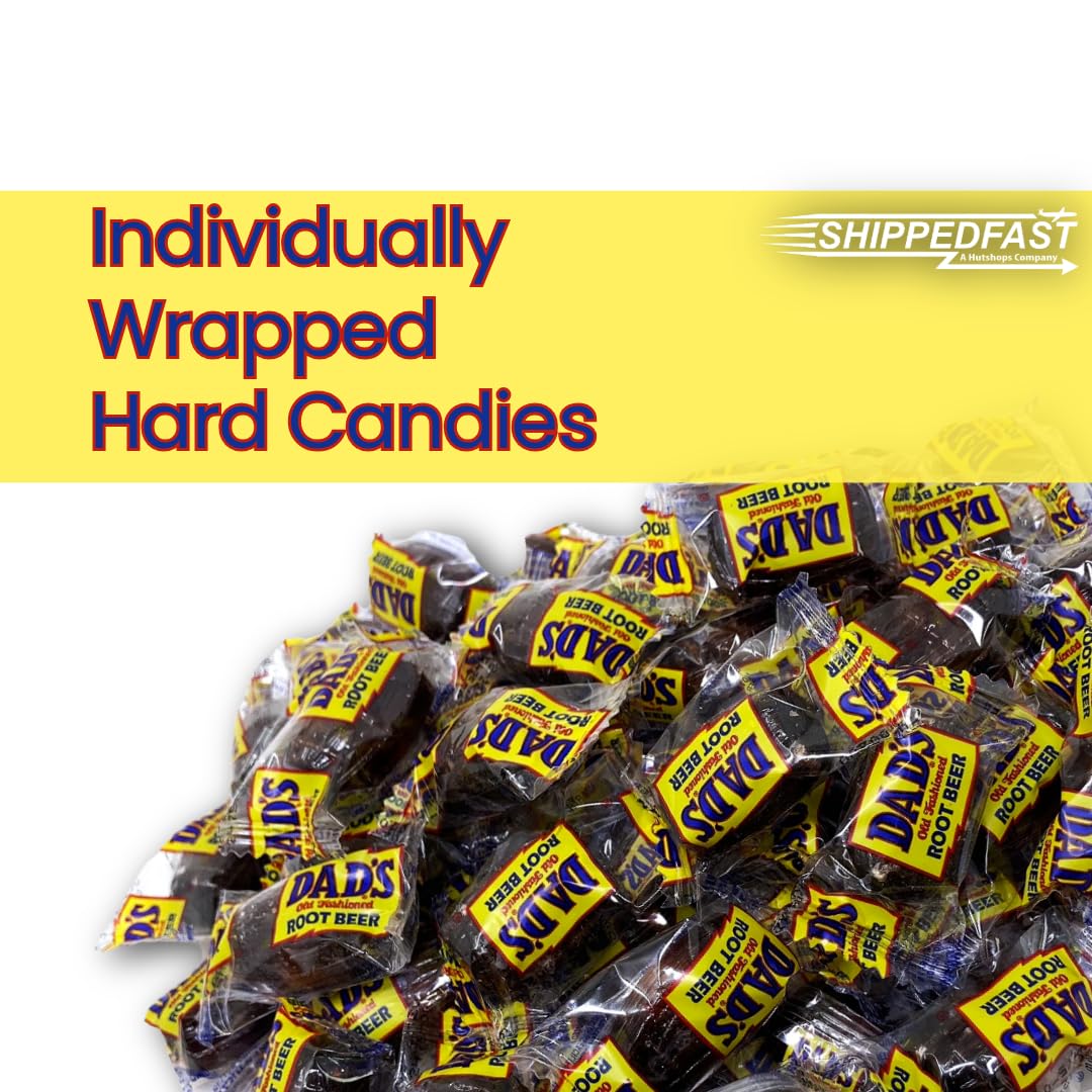 Root Beer Barrels Candy, 1lb Bulk Bag, Approximately 50 Pieces, Old Fashioned Hard Candy, Individually Wrapped Candies, 16oz