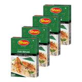 Shan Fish Biryani Recipe and Seasoning Mix 1.76 oz (50g) - Spice Powder for Spicy Fish Layered Pilaf - Suitable for Vegetarians - Airtight Bag in