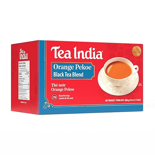 Tea India Orange Pekoe Black Tea Chai Flavorful Blend Of Black Tea & Natural Ingredients Strong Full-Bodied Traditional Indian Caffeinated Tea 216
