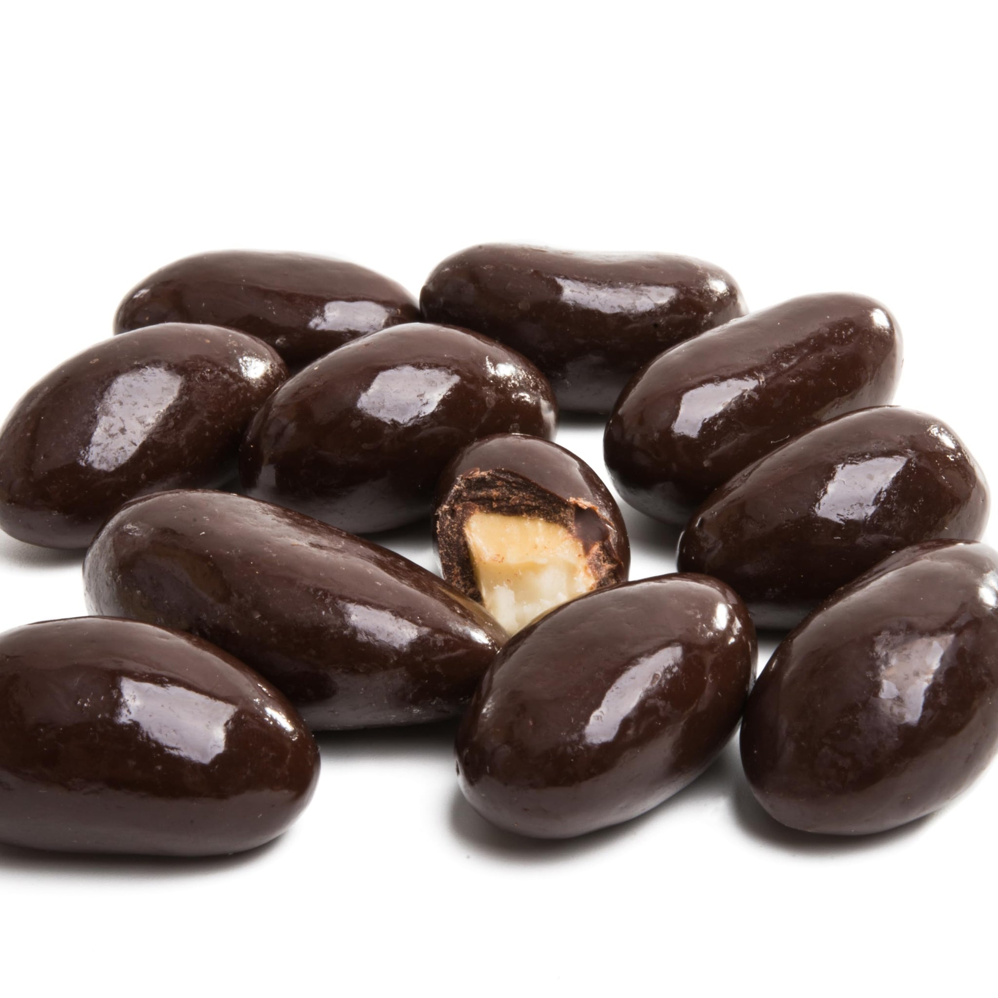 Yupik Sugar Free Dark Chocolate Almonds, 2.2 lb (35.2 oz), Kosher, Dark Chocolate Covered Roasted Almonds, Nuts Dipped in Chocolate, Source of Fiber