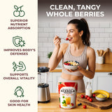 Gya Tea Co Acerola Cherry Powder 1.1 lb (17.64 oz), 52 Servings, - Natural Vitamin C Superfood Acerola Powder for Drinks, Smoothies, Beverages