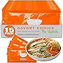 SAVORY CHOICE Pho Liquid Vegetable Broth Concentrate, 15 Packets (15g) - Vegan, Vegetarian, Gluten-Free, Diary-Free Broth Concentrate
