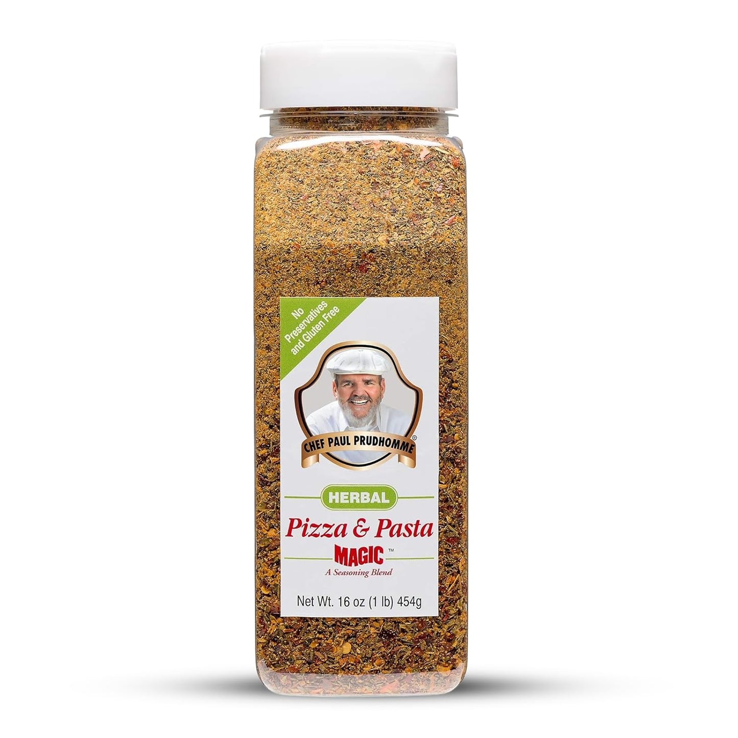 Chef Paul Prudhomme's Herbal Pizza and Pasta Magic Seasoning - Parmesan Cheese, Italian Herbs & Spices - No Salt & MSG-Free - Ideal for Pizza, Pasta