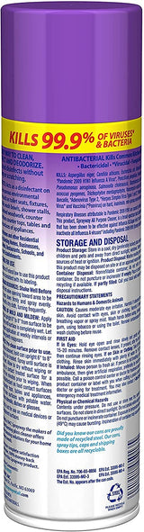 Sprayway Foaming Action All Purpose Cleaner and Disinfectant, Lavender Scent, 19 oz.,SW5013R