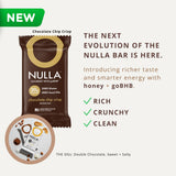 Nulla Gourmet Protein Bar with goBHB & Honey - Chocolate Chip Crisp - 20g Protein, Zero Seed Oils, Gluten Free, Dual-Fuel Performance Energy Snack