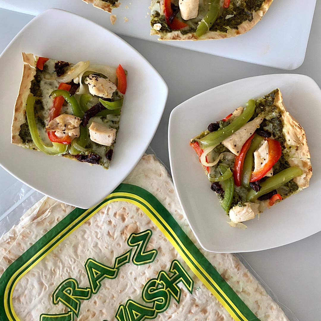ARA-Z Lavash Flat Bread 4 Packs of 4 (16 Total) No Cholesterol, Fat Free, Vegan, Kosher