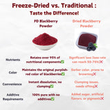 NAT FLAV Freeze Dried Blackberry Powder - 100% Natural, No Added Sugar, No Additives | 7oz | Vibrant Superfood for Smoothies, Baking & Natural