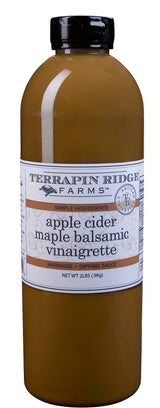 Terrapin Ridge Farms Apple Cider Maple Balsamic Vinaigrette - Gourmet Salad Dressing and Marinade - 1 Quart Bottle