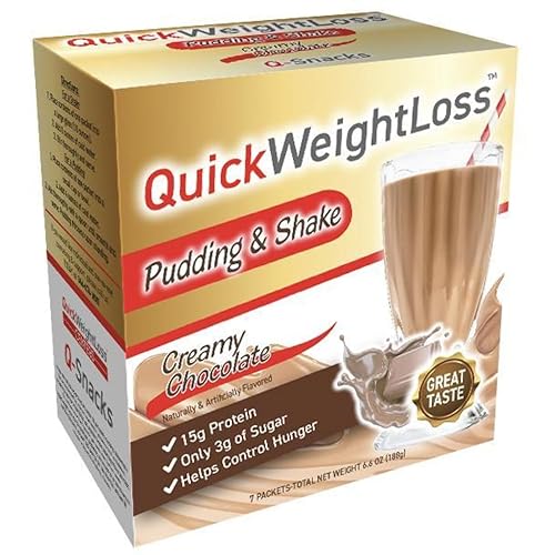Creamy Chocolate Protein Pudding & Shake Mix Powder | High Protein Meal Replacement | Fast Weight Loss Supplements | Gym Fitness Support | Low Calorie