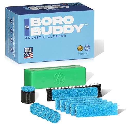 Magnetic Glass Cleaner BoroBuddy Pro | Cleans Hard to Reach Stains on Glass, Ceramic, Metal Pieces of All Shapes & Sizes | Glass Pieces, Bottles