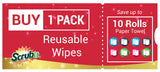 SCRUBIT Reusable Handy Wipes - Cleaning Cloth for House and Office - Dish Cloths for Washing Dishes - Multi Purpose Cleaning Towels (12 x 20 in) 24