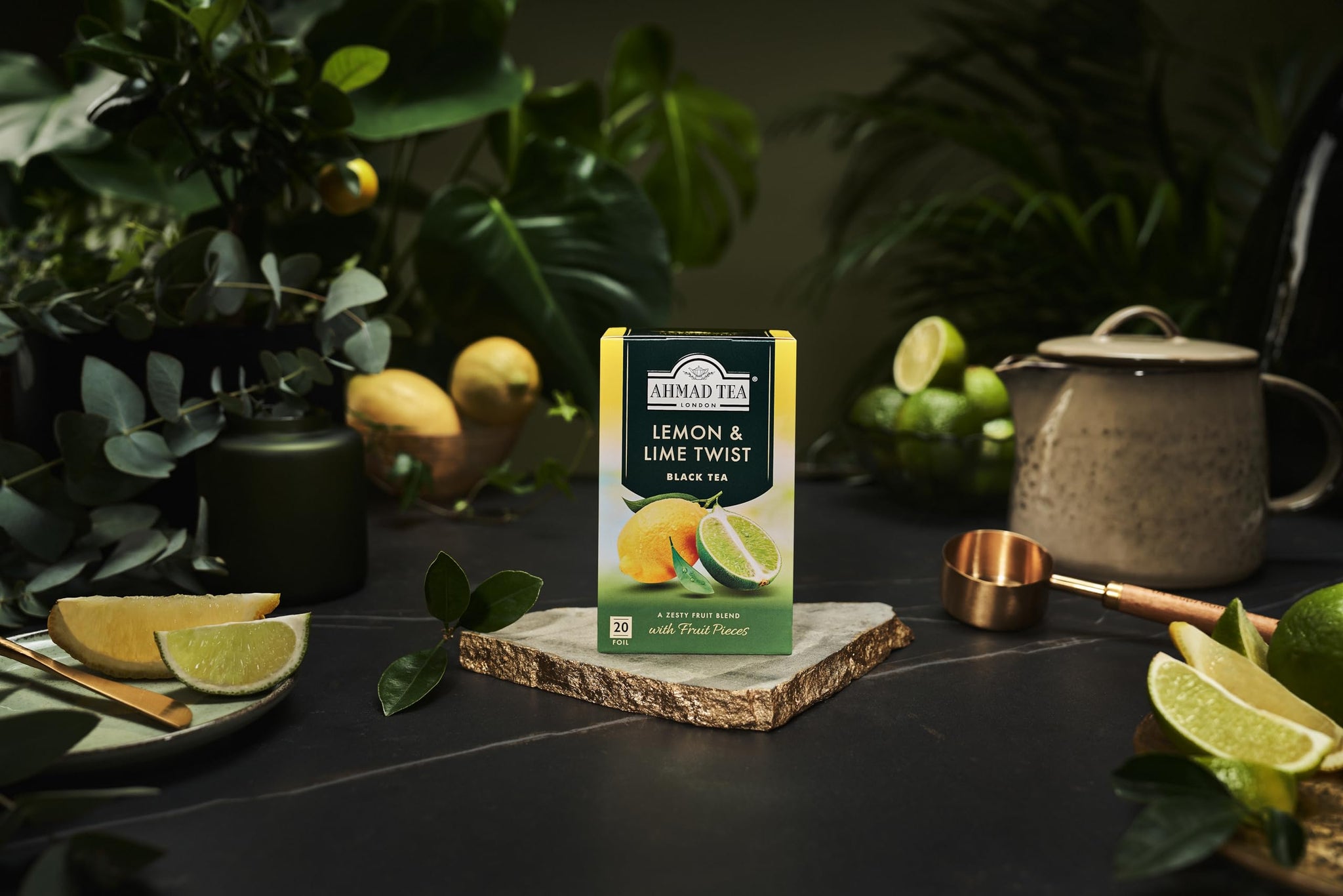 Ahmad Teas - Lemon & Lime Black Tea 1.4oz - 20 Tea Bags