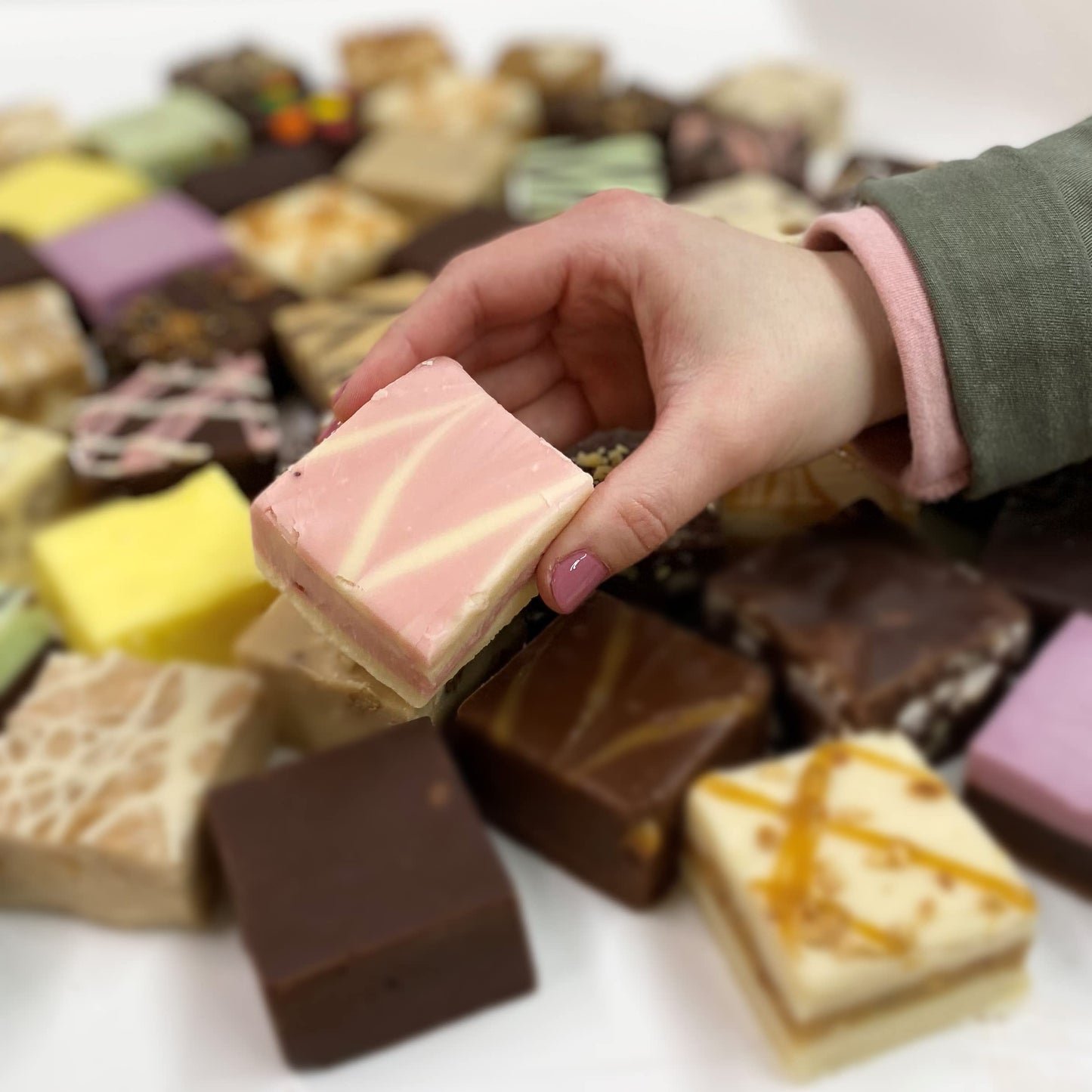Valley Fudge, Strawberry Cheesecake, Fresh Artisan Fudge, Real Butter, Gourmet Candy, Half Pound Package
