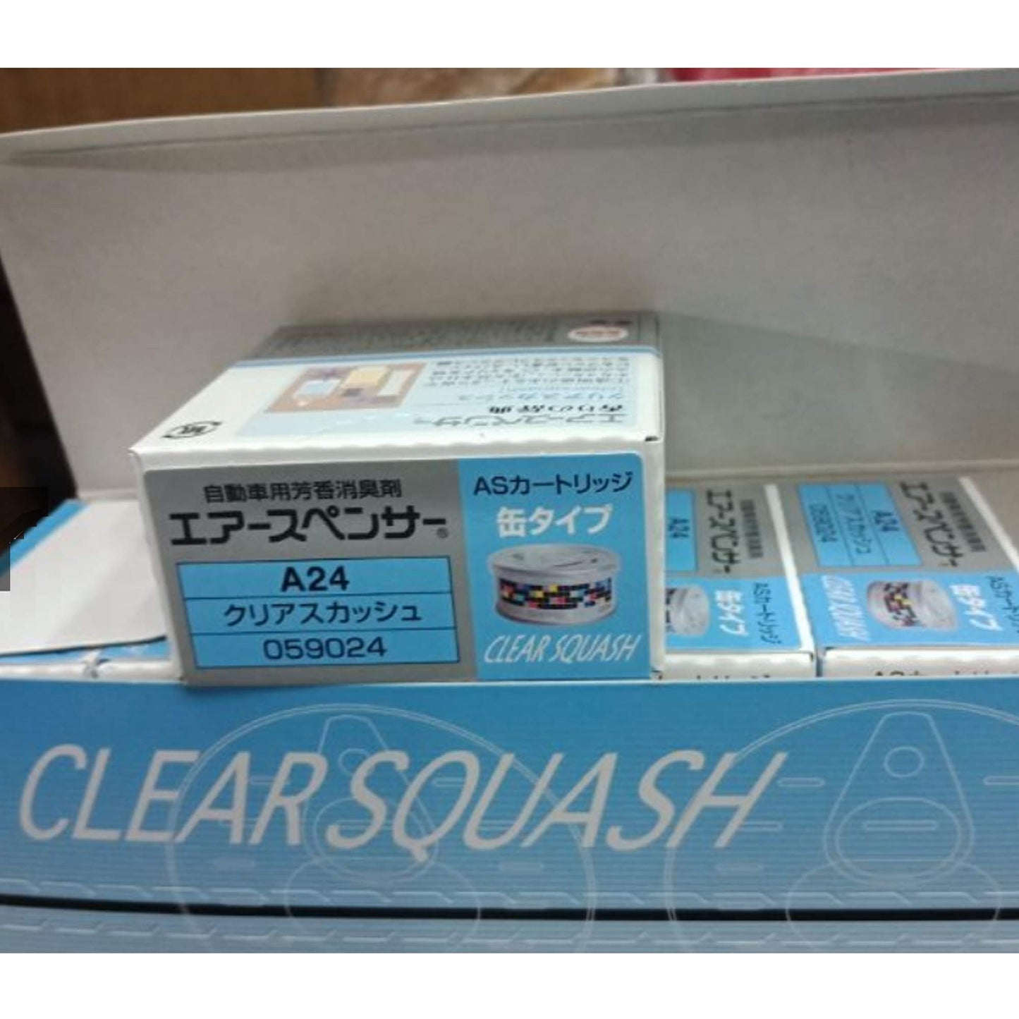 Air Spencer Cartridge 3x Squash (A9) and 2x Clear Squash (A24) scent, Heavy Duty, Last Long, JDM Eikosha Japan Car Air Freshener