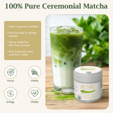 BENBU Matcha Powder - USDA Organic Ceremonial Grade, First Harvest, Stone-Milled in Japan, Authentic Japanese Green Tea, No Additives, 1.4 oz (40g)