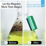 Magnetic Glass Cleaner BoroBuddy Pro | Cleans Hard to Reach Stains on Glass, Ceramic, Metal Pieces of All Shapes & Sizes | Glass Pieces, Bottles