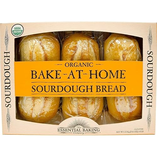 Bake-At-Home Organic Sourdough 3 Loaves 54.6 Oz/1.55 Kg. - 2 pack