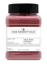 Raw Essentials Red Beet Powder - Great in Smoothies, Baked Goods, Dressings, and Marinades - Non-GMO, Gluten Free and Vegan - 10 oz