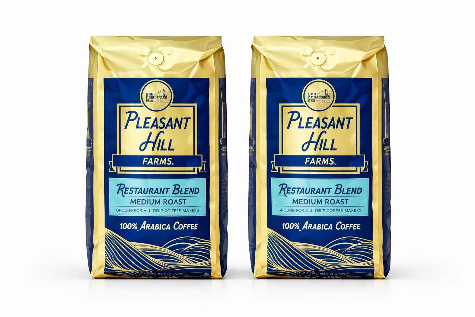 Premium Selection Ground Coffee Bland 2 Pack (5 lb Each) Arabica beans Restaurant blend