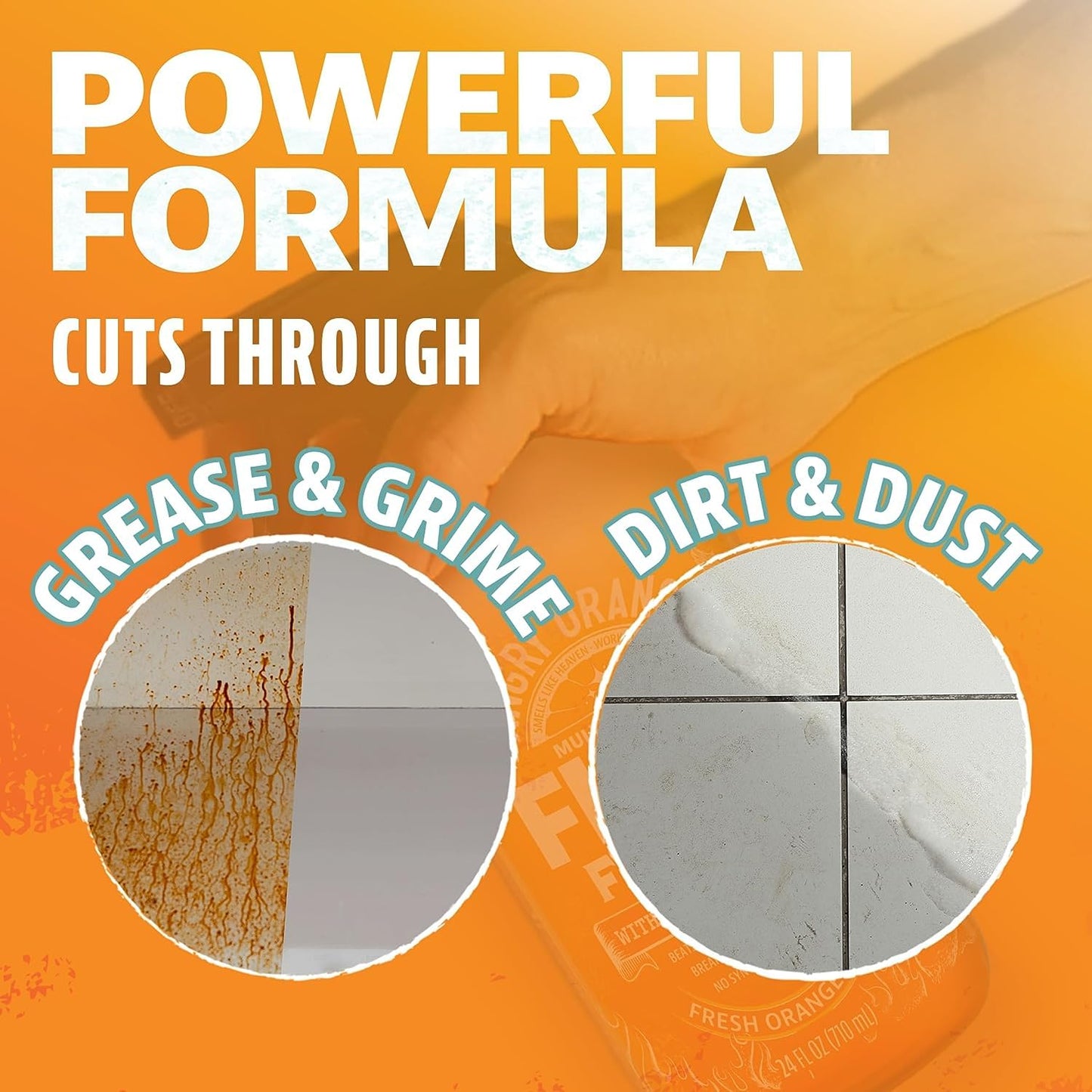 ANGRY ORANGE Citrus Multipurpose Cleaner Spray for Kitchen and Bathroom - 24 oz - Value 2 Pack