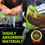 HELOMOR 6 Extra Large Microfiber Cleaning Cloths, 30"x18" Floor Towels for Squeegee Mop, Reusable Multi-Purpose Cleaning Rags for House, Kitchen, Car