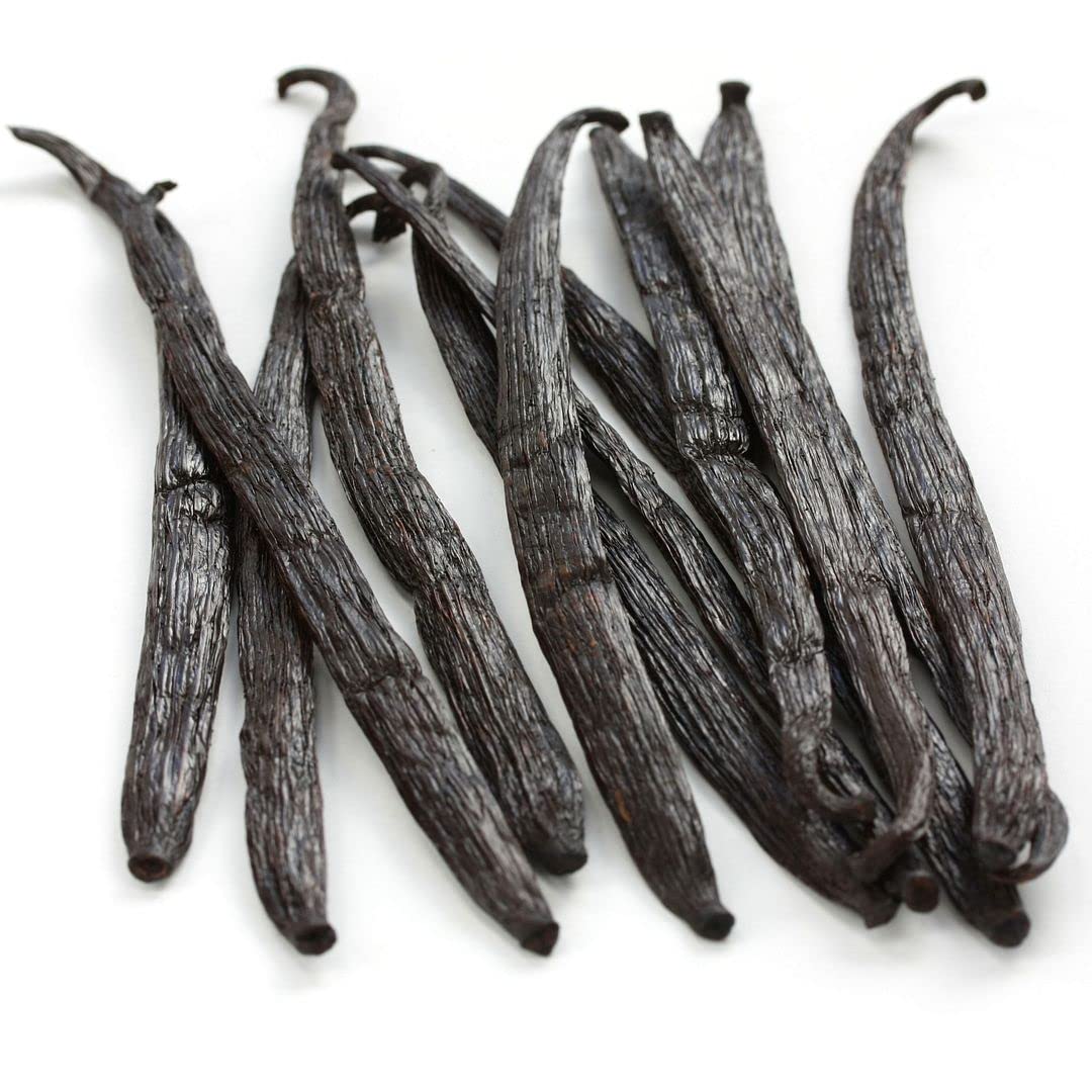 Pompona Vanilla Beans Whole Grade A Vanilla Pods for Homemade Vanilla Extract, Baking, Ice Cream, Flavoring, & Vanilla Powder (25 Pack)