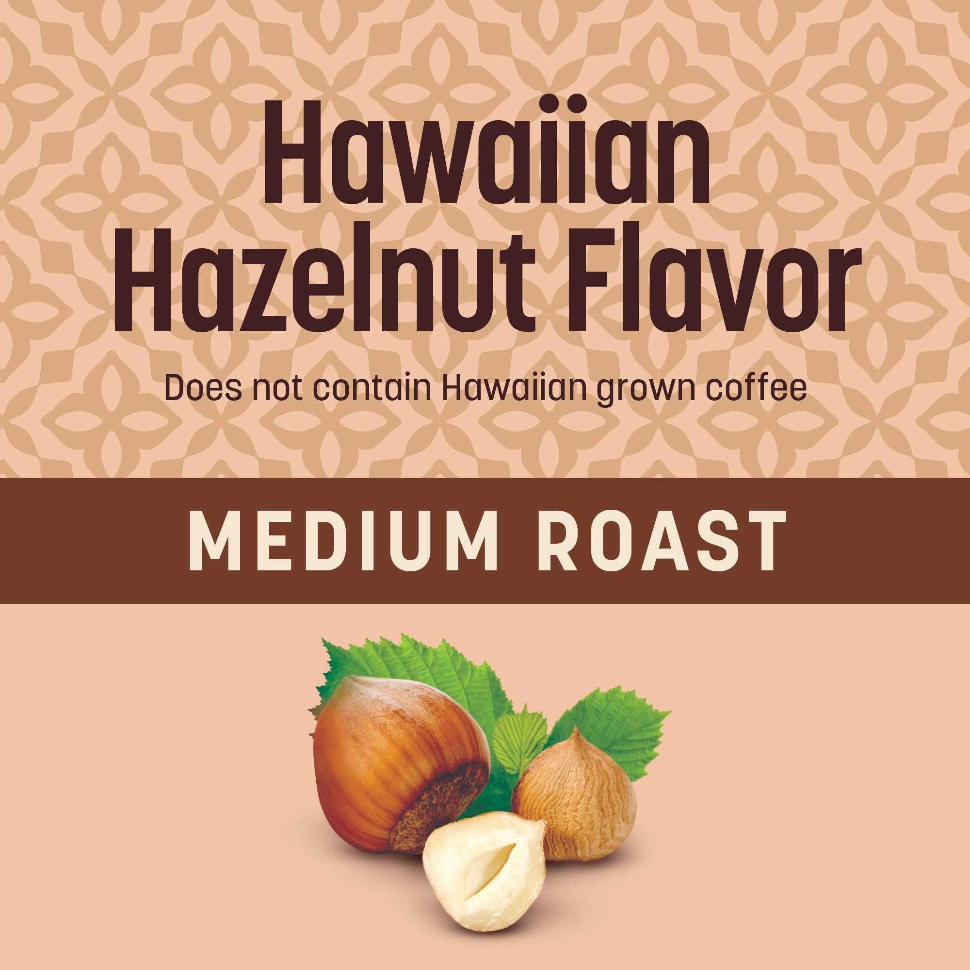 Don Francisco's Hawaiian Hazelnut Flavored Coffee Pods, 24 Count, Medium Roast, Compatible with Keurig Brewers