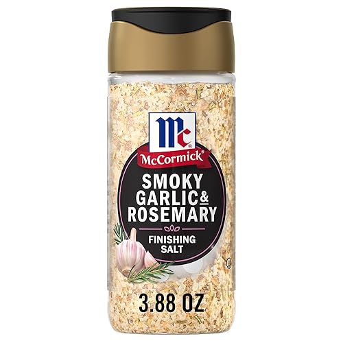 McCormick Finishing Salt, Smoky Garlic & Rosemary, The Taste You Trust, For Steaks, Chops, Chicken, Roasted Veggies, Potato Dishes & More, Kosher, No