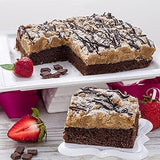 Gourmet Chocolate Crumb Cake Gift Box By Dulcet Gift Baskets- Freshly Baked Handmade Moist Chocolate Crumb Cake For House Warming, Office Parties