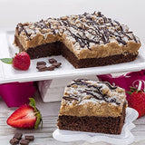 Gourmet Chocolate Crumb Cake Gift Box By Dulcet Gift Baskets- Freshly Baked Handmade Moist Chocolate Crumb Cake For House Warming, Office Parties