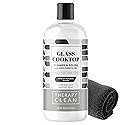Therapy Glass Cooktop Cleaner Bundle with Microfiber Cloth - Glass Stove Top Cleaner and Polish for Ceramic, Electric, Induction and Flat Top Surfaces