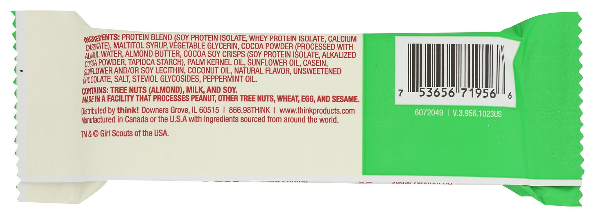 Think! Chocolate Mint Protein Bar, 2.1 OZ