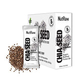 NutRaw Organic Chia Seed Bar, 12 Pack (1.4 oz) - Vegan Protein Bar with 8g Plant Protein & 6g Fiber - Clean Ingredient Chia Snack Bar, Gluten Free, No