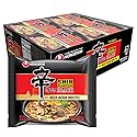 Nongshim Shin Ramyun Black Noodles, Spicy Korean Signature Instant Ramyun, Rich Beef Bone Broth, Pantry Essential Korean Noodles, Quick and Easy, 4.58