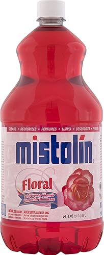 Mistolin Floral, All Purpose Cleaner, 64 Fl Oz, Longer Lasting Multi Purpose Cleaner, Best Cleaner for Floors, Bathrooms & Kitchen Appliances
