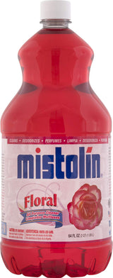 Mistolin Floral, All Purpose Cleaner, 64 Fl Oz, Longer Lasting Multi Purpose Cleaner, Best Cleaner for Floors, Bathrooms & Kitchen Appliances