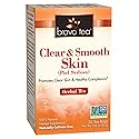 Bravo Tea Clear and Smooth Skin Herbal Tea Caffeine Free, 20 Tea Bags