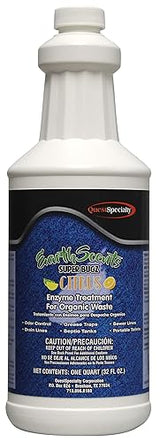 Quest Specialty Super Bugz ENZYMES for Grease Trap & Sewer - Controls Foul Odors & Breaks Down Grease, Paper, Fat & Oil in Sewer Lines, Septic Tanks