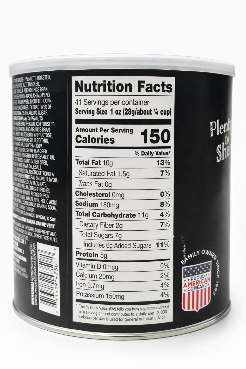 Imperial Nuts Sweet & Savory Bar Mix Snack Mix with Peanuts, Almonds & Pretzels, Resealable Tub, 41 oz (2 lb 9 oz)