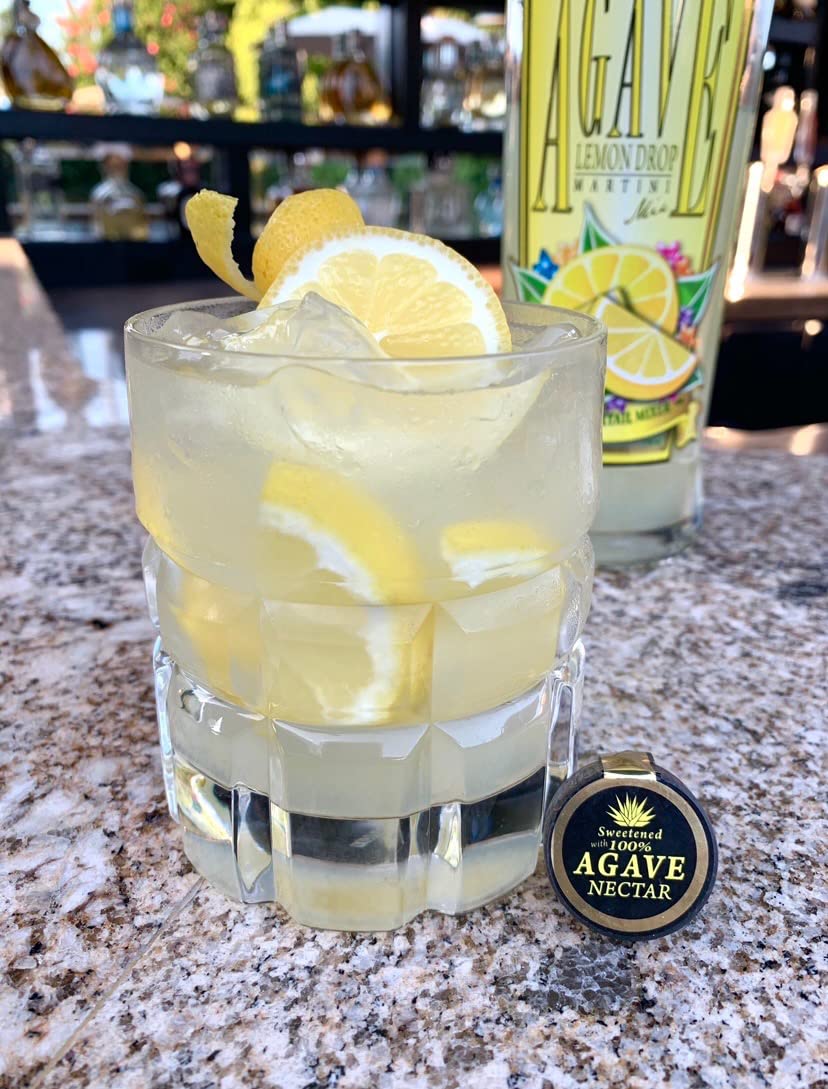 Premium Agave Lemon Drop Cocktail Mix (750 ml Glass Bottle)